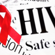 HIV mit roter Schleife
