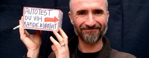Laurent Gaissad wirbt für HIV-Selbsttest