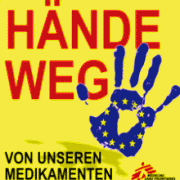 Logo Europa Hände weg von unseren Medikamenten