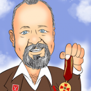 Ein ausgezeichneter Uwe Görke-Gott, gezeichnet von Recep Kaya(Zeichnung: Recep Kaya; https://www.facebook.com/recep.kaya.9659)