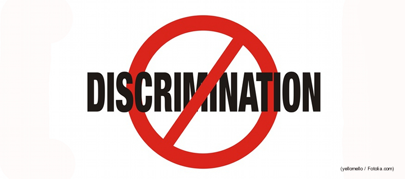 Verbotsschild Diskriminierung