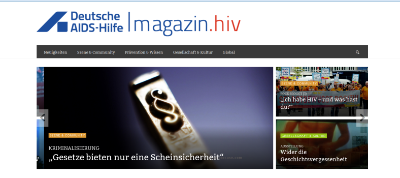 Bildschirmfoto magazin.hiv