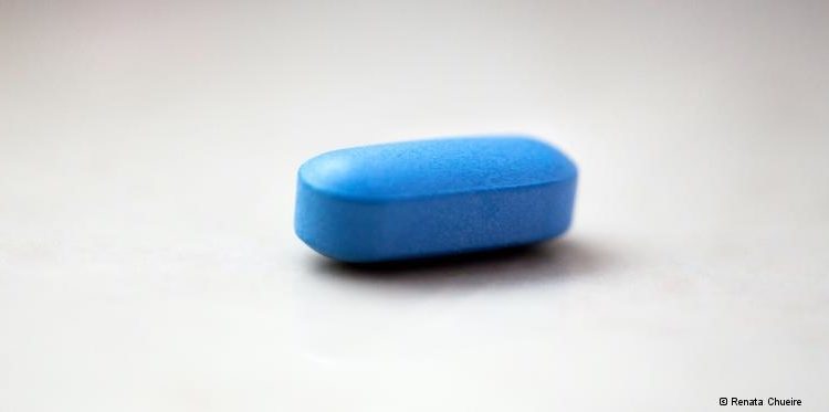 blaue Tablette