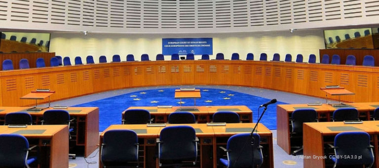 Saal des Europäischen Gerichtshofs für Menschenrechte