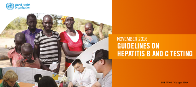 Titel der WHO-Empfehlungen zur Hepatitis-Testung