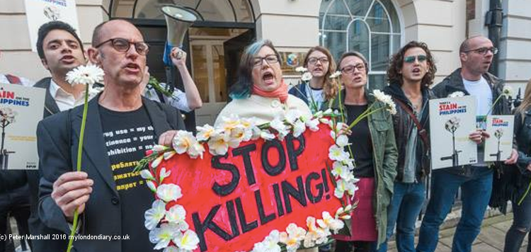 Protest gegen Morde an Drogengebrauchern auf den Philippinen