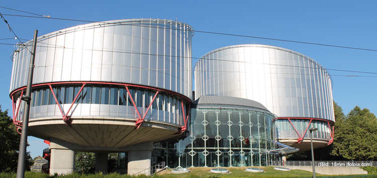 Gebäude des Europäischen Gerichtshofs für Menschenrechte (LGBTI in Russland)