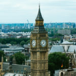Skyline von London, im Vordergrund der Turm Big Ben