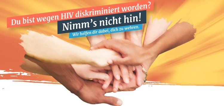 Startseite der Webseite hiv-diskriminierung.de gegen HIV-Diskriminierung