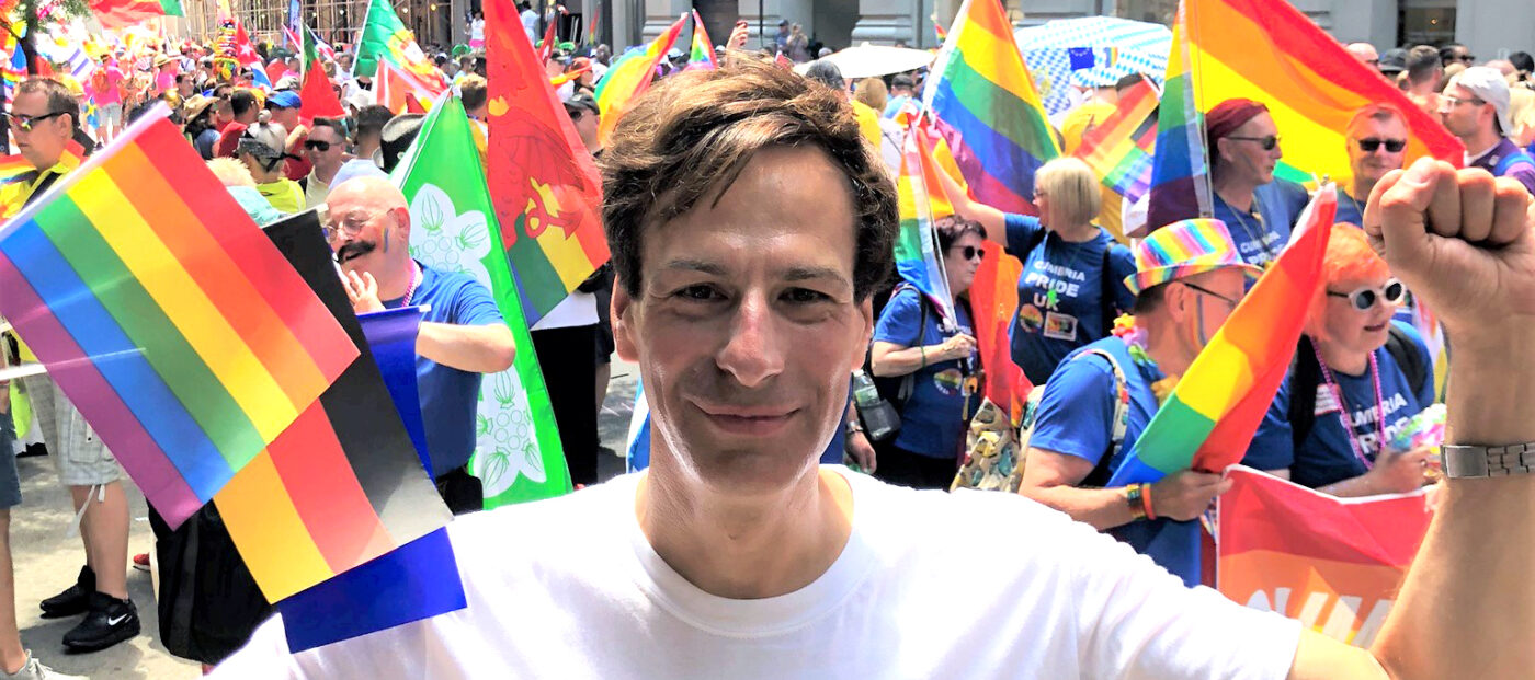 Der Autor beim World Pride in New York