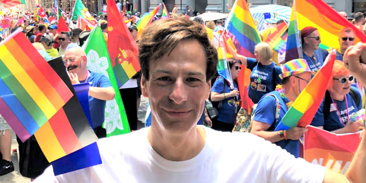 Der Autor beim World Pride in New York