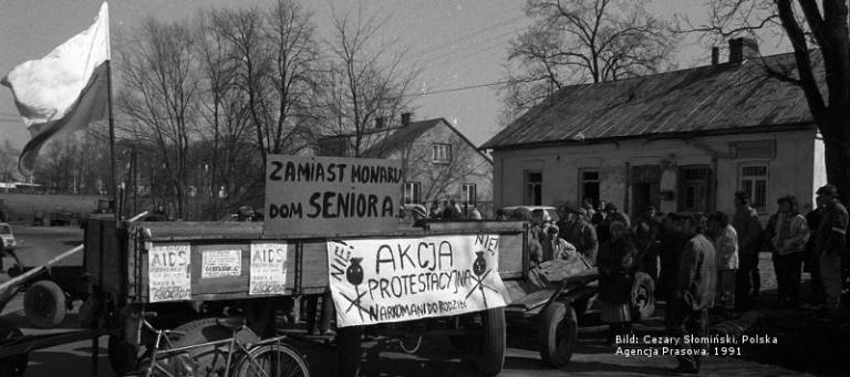 historische Fotografie zum HIV-Aktivismus in Polen