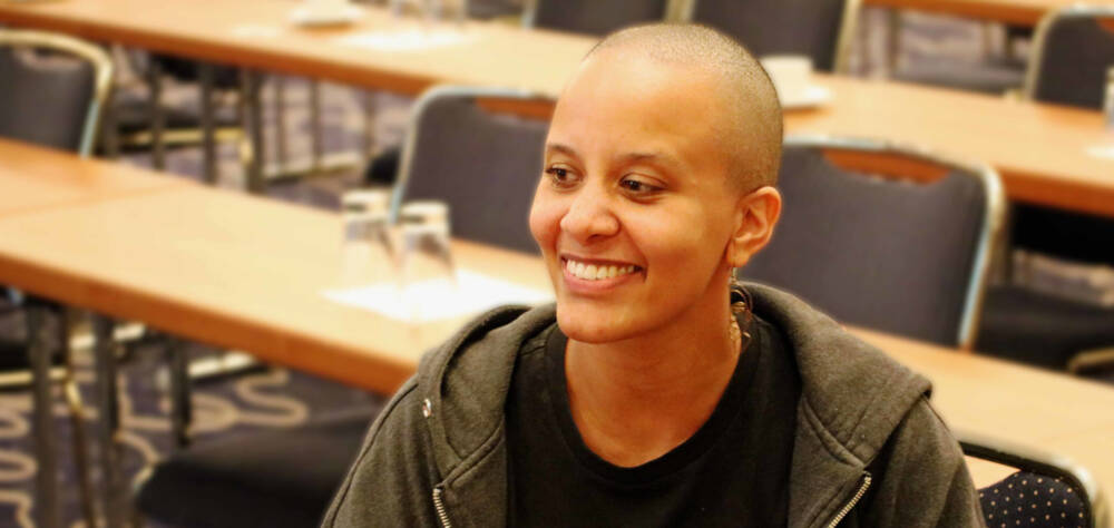 Fabienne Mahwane Gretschel auf dem Fachtag der Deutschen Aidshilfe 2024