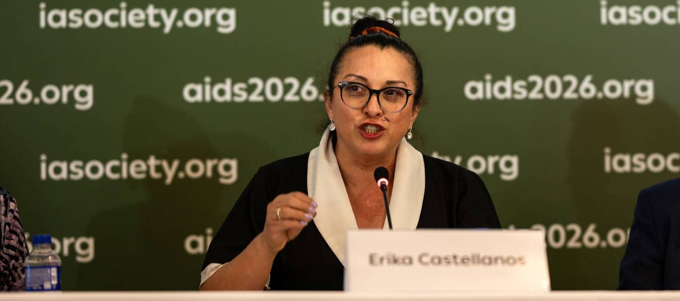 Porträt Erika Castellanos auf der Welt-Aids-Konferenz 2026