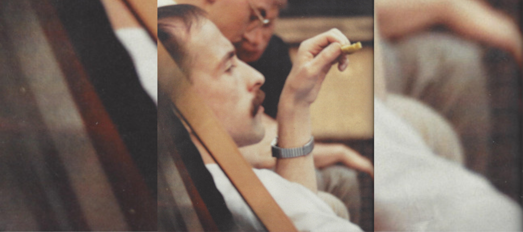 Foto von Gerd Schröder im Profil mit Zigerette in der HAnd